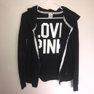 Pink hoodie. Smoke free home.